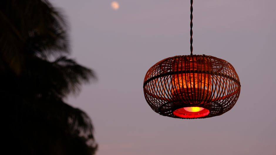 warm lamp evening