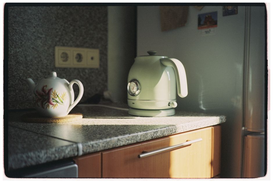 morning kitchen kettle light
