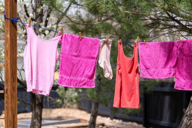 laundry line drying